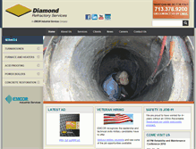 Tablet Screenshot of diamondrefractory.com